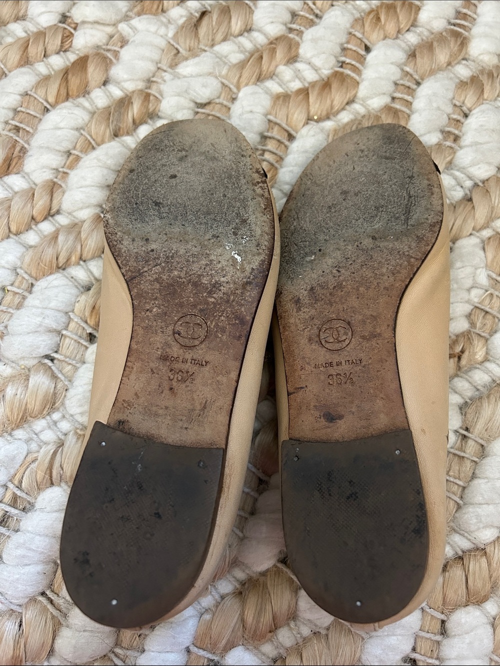 Chanel Ballet Flats Sz 36.5 - Picture 4 of 5